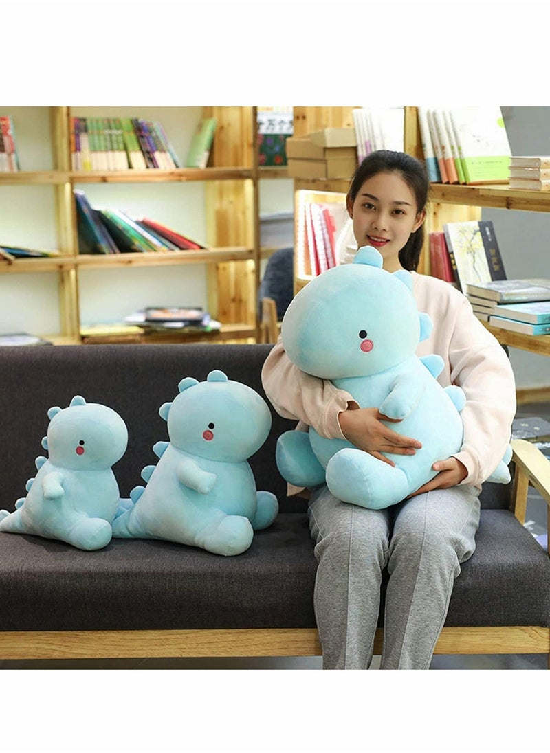 Plush Toys, Cute Dinosaur Plush Toys, Fat Dinosaur Stuffed Animals Toys Dolls, Soft Plush Stuffed Animal Dino Plushie, Birthday Gifts for Kids Girls Boys Blue 12 inch