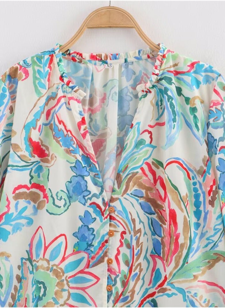 New Top Long Fashion Loose Casual Shirt