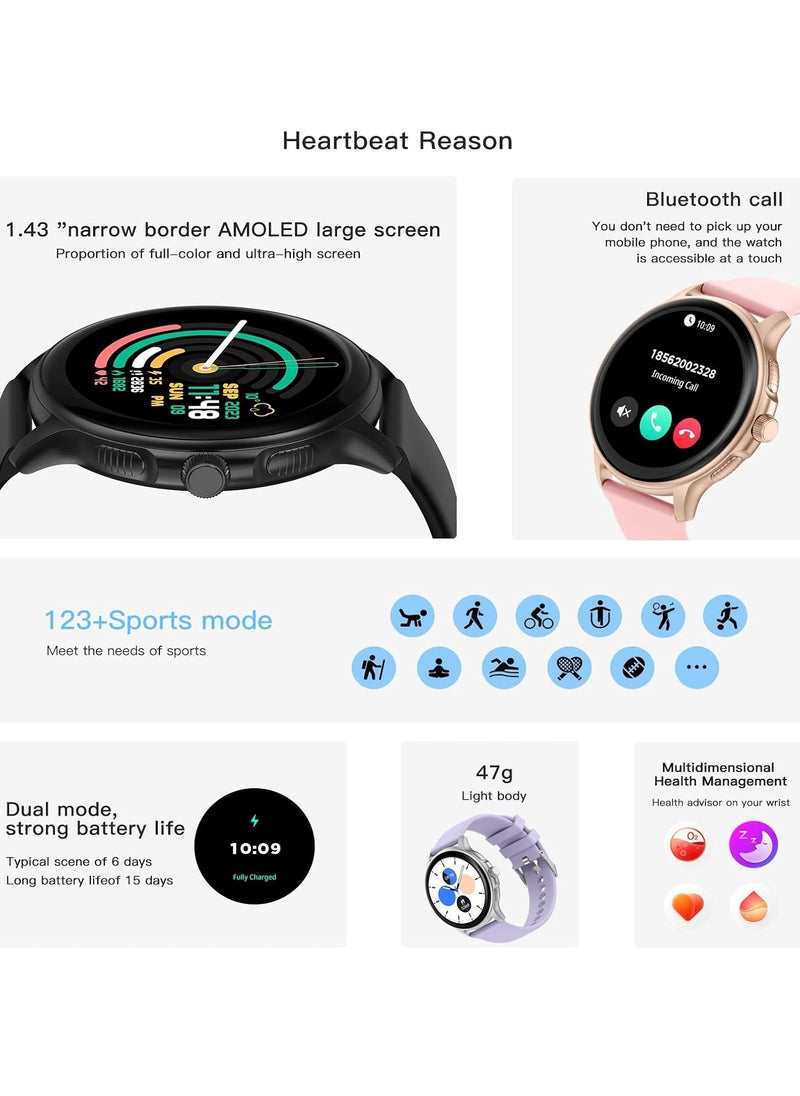 PEJE Smart Watch - Smart Watches For Men,1.43