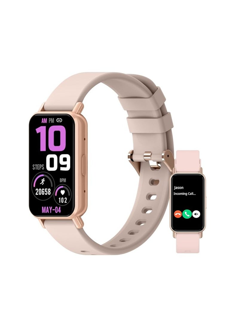 PEJE Smartwatch,Smart Watch for Men(Answer/Make Calls)1.45” HD Display,120+ Sport Modes,IP68 Waterproof Fitness Watch, with SpO2/Heart Rate/Sleep Monitor,Smartwatch Compatible Android iOS (Pink)