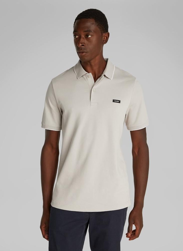 Slim Stretch Cotton Pique Polo