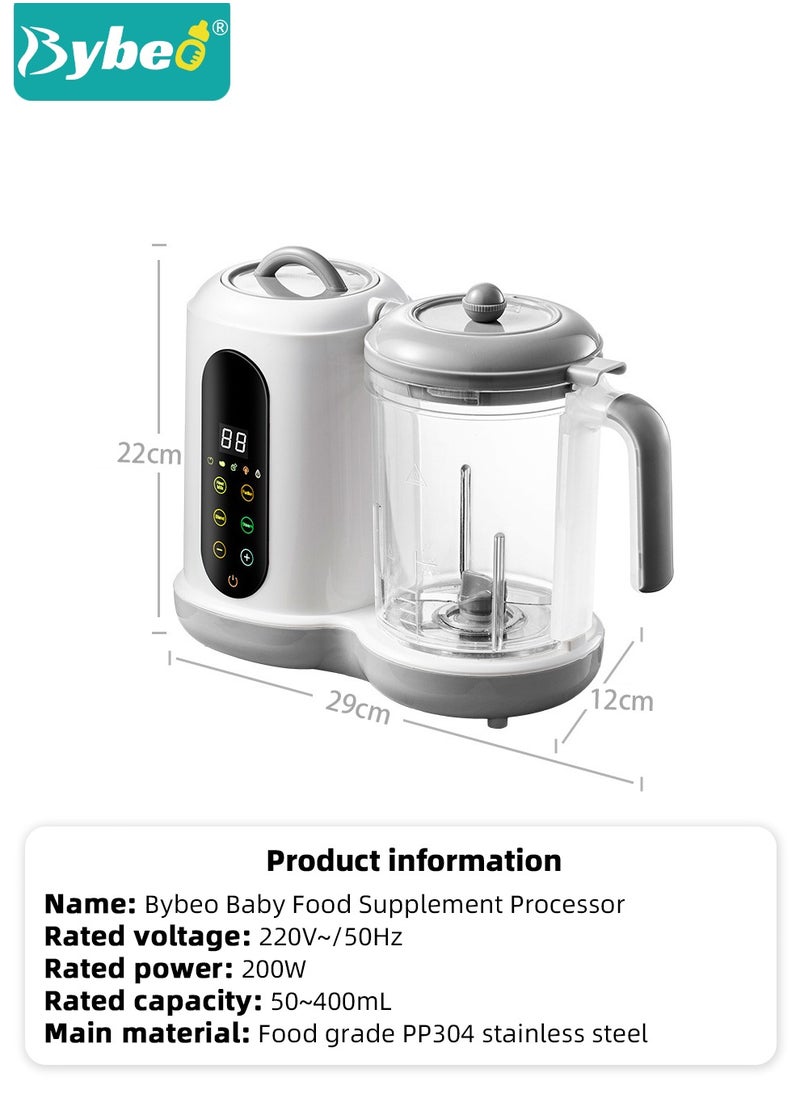4-In-1 Baby Food Maker, Multifunction Baby Food Processor, Blender and Steamer, Mills Machine for Infant Puree, Auto Cooking & Grinding, BPA Free