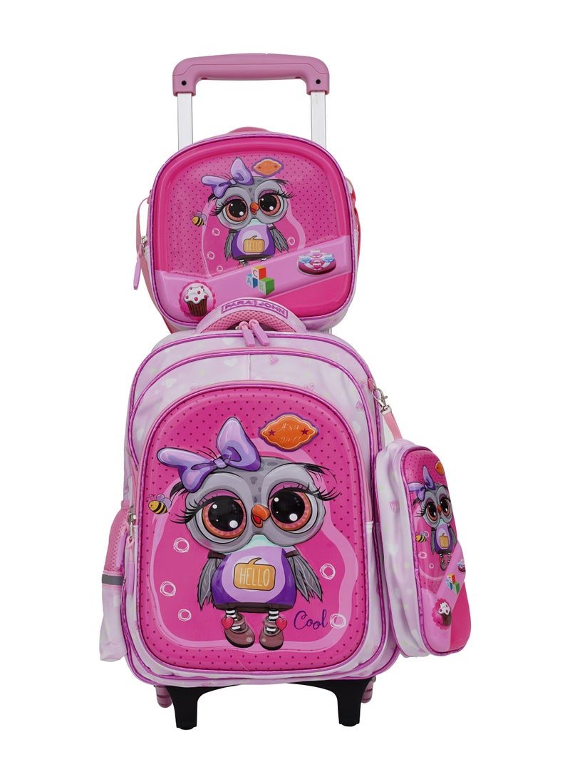 Parajohn  KiddyGo Character School Bag- Pink