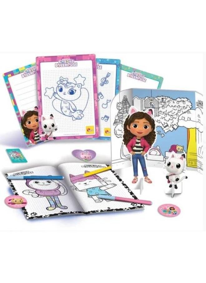 Gabby's Dollhouse Backpack With Coloring And Drawing Kit