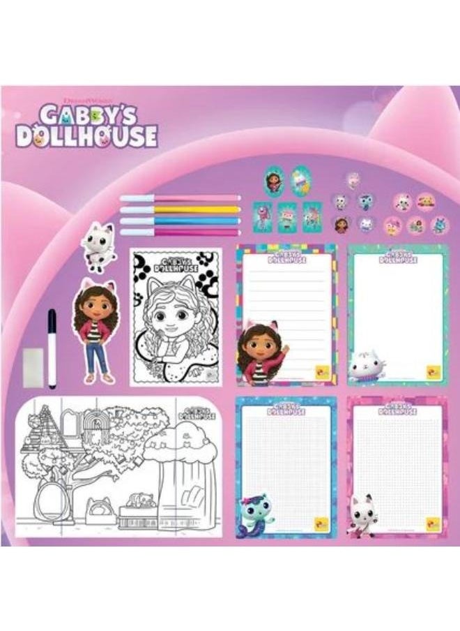 Gabby's Dollhouse Backpack With Coloring And Drawing Kit