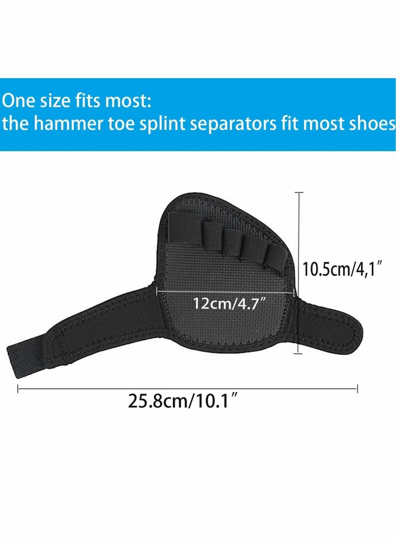 Toes Corrector, Toe Straightener 5 Holes for Crooked Toes Relieving Foot Pain