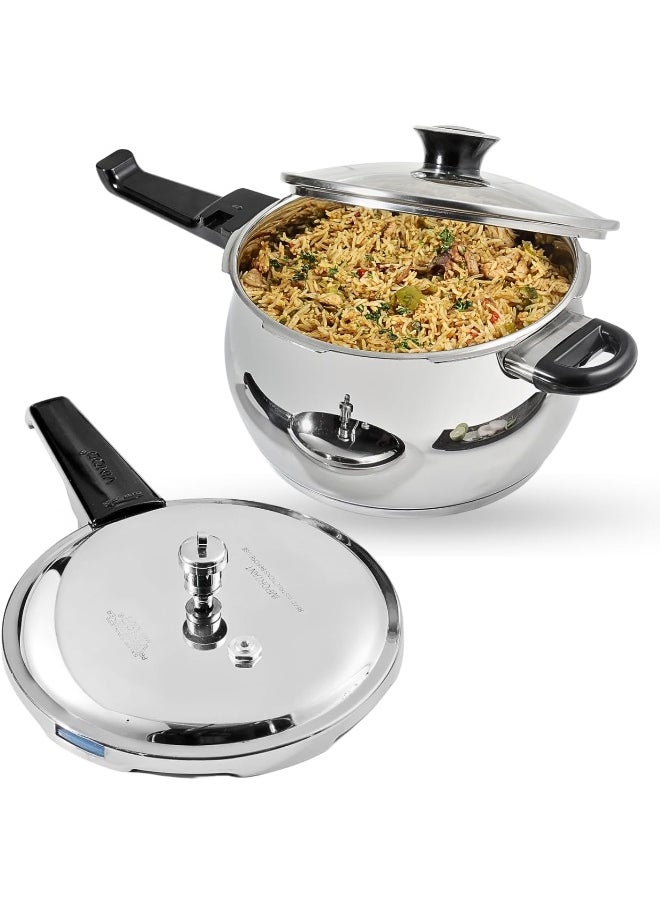 Splendid Plus 18/8 Stainless Steel Pressure Cooker Outer Lid 2.5 Litre