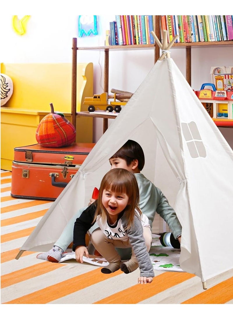 Portable Cotton Teepee Play Tent for Kids – Indoor & Outdoor Adventure Playhouse