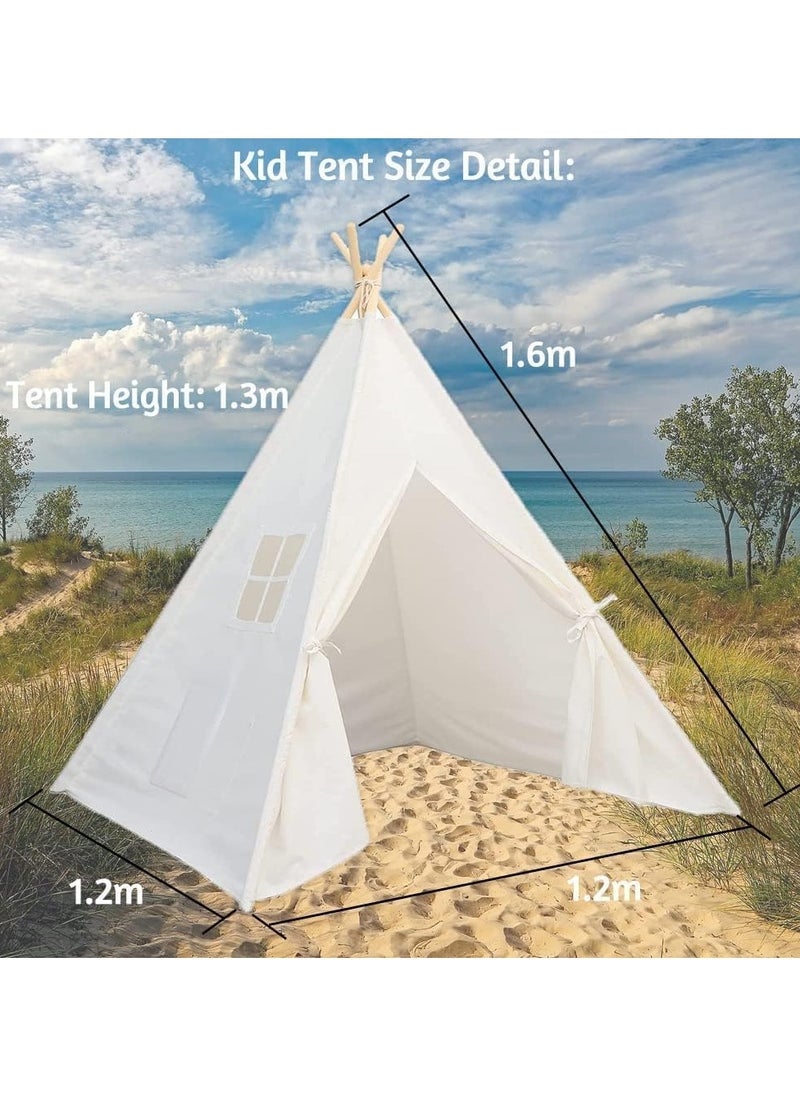 Portable Cotton Teepee Play Tent for Kids – Indoor & Outdoor Adventure Playhouse