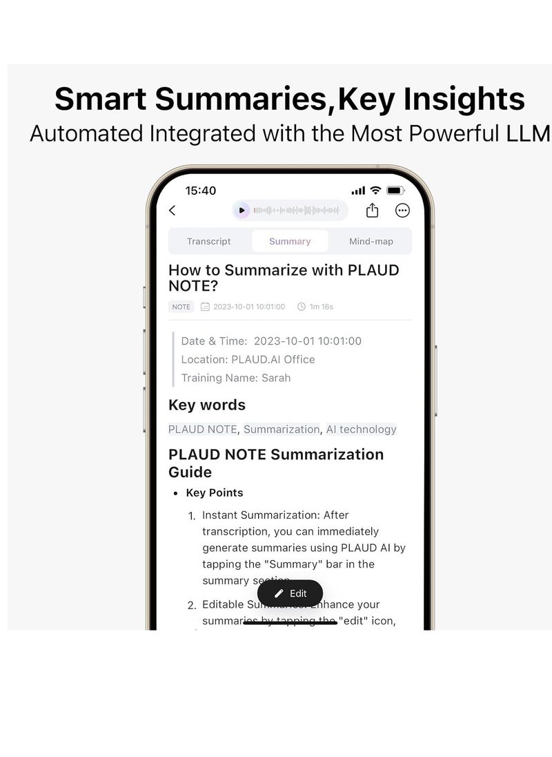 PLAUD Note AI Voice Recorder (Black)