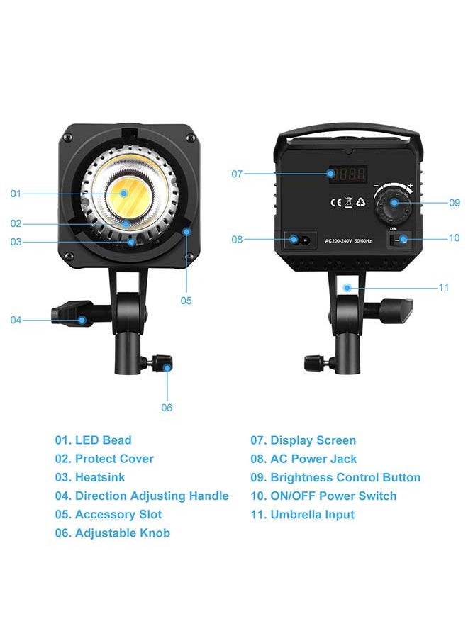PULUZ 120W LED Continuous Photography Light - Dual Color Temperature with Remote Control