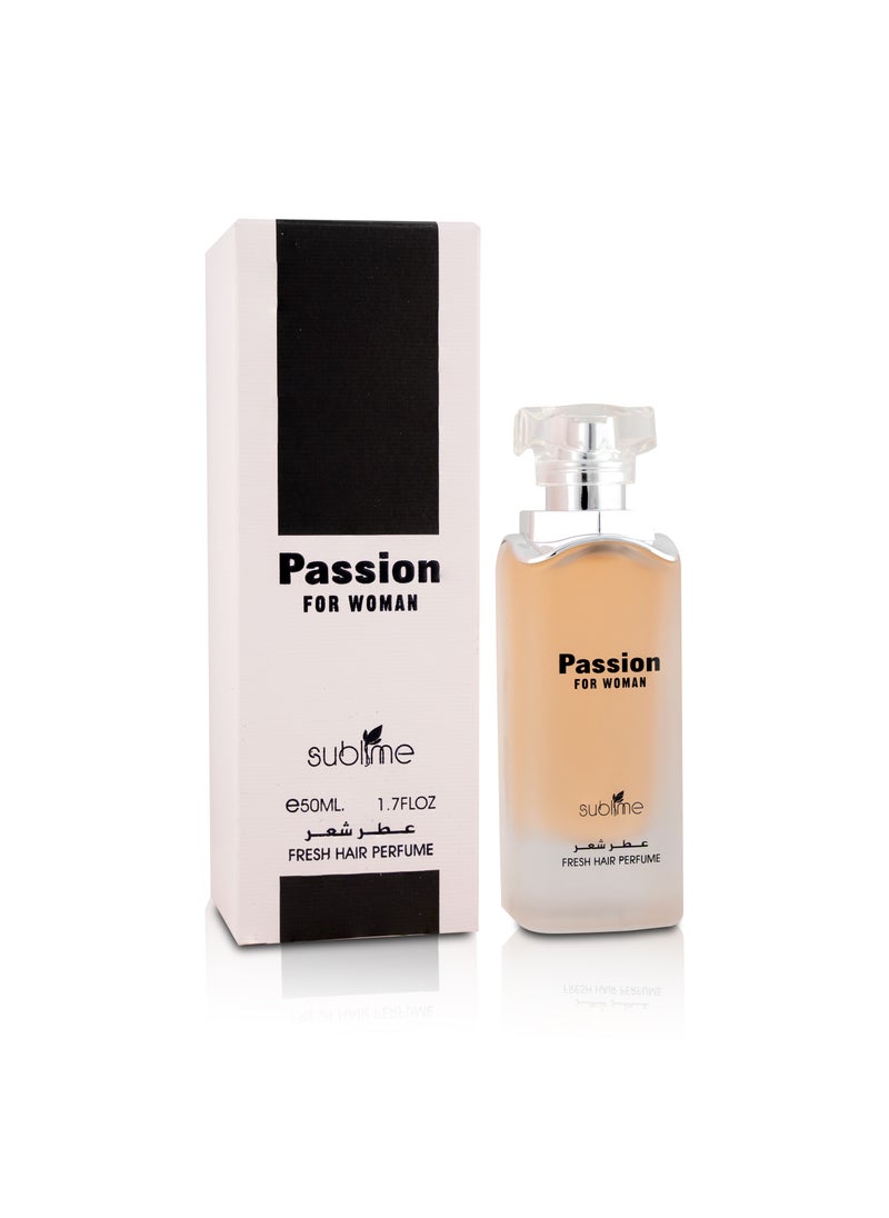 Passion Hair Mist for Women - 50ml | Fruity, Floral, and Sensual Fragrance