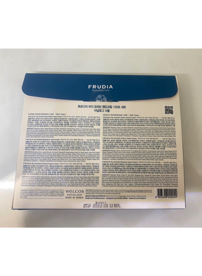 FRUDIA My Orchard Hand Cream Gift Set Analogue Seoul, 30g*6