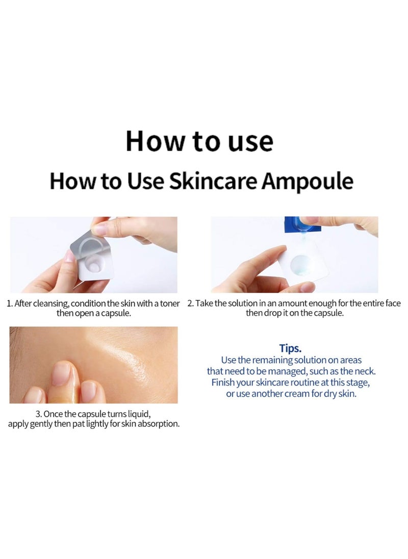 Real HA Hydrate One Day Kit 7ea, Firming and Moisturizing Care Serum for Dry and Sensitive Skin 14 Piece Set