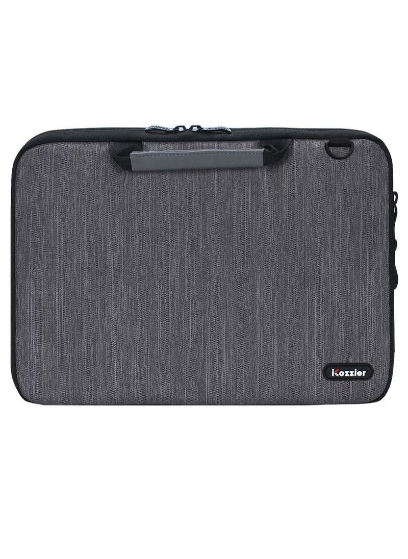 iCozzier 17 Inch Handle Laptop Briefcase Shoulder Bag Electronic Accessories Organizer Messenger Carrying Case Sleeve Protective Bag with Shoulder&...
