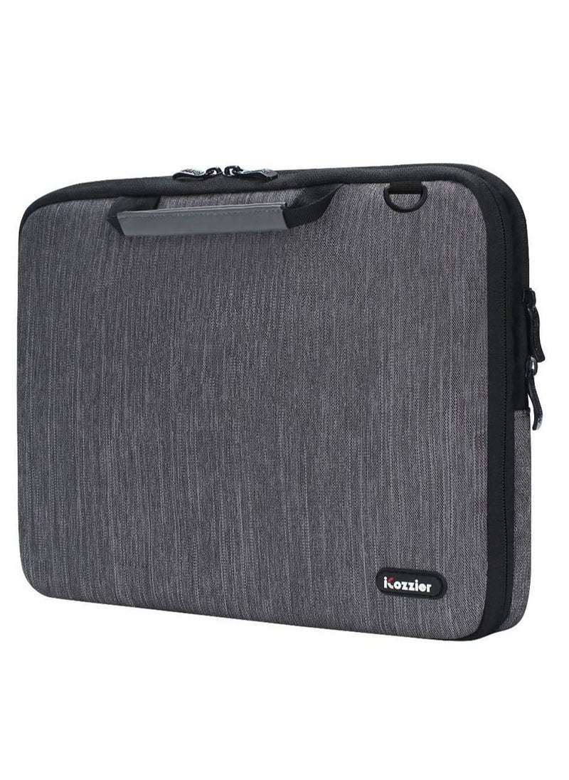 iCozzier 17 Inch Handle Laptop Briefcase Shoulder Bag Electronic Accessories Organizer Messenger Carrying Case Sleeve Protective Bag with Shoulder&...