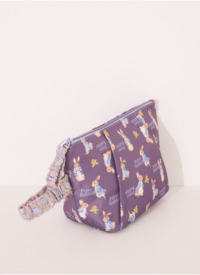 Mr. Rabbit print nylon medium vanity case