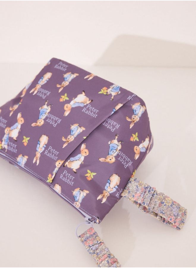 Mr. Rabbit print nylon medium vanity case
