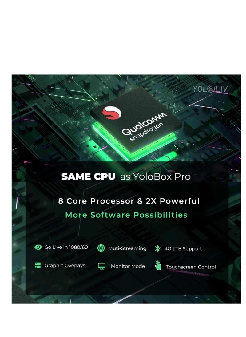 YoloLiv YoloBox Mini Portable All-in-One Smart Live Streaming Encoder and Monitor