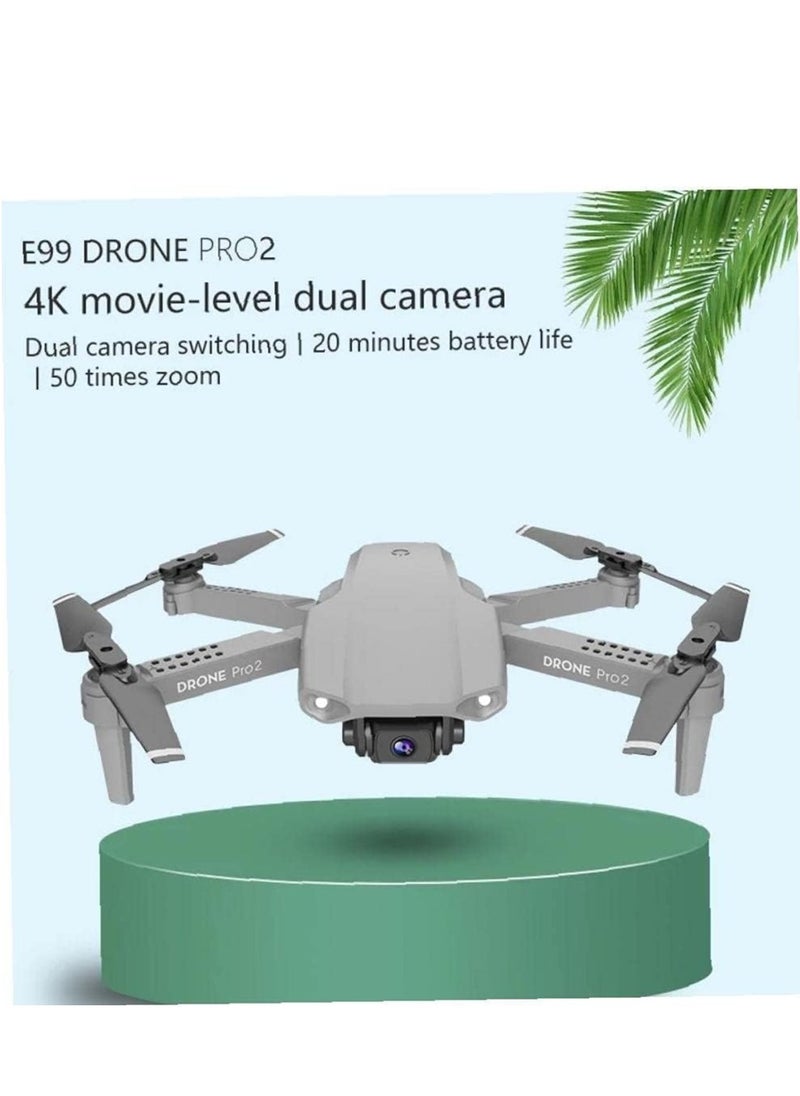 Mini Drone E99 – Foldable Remote Control Quadcopter with 4K FPV HD Dual Camera | WiFi Live Video Transmission | 6-Axis Stabilization | Altitude Hold | Portable Drone for Beginners, Aerial Photography & Travel (Black) | Compact & Easy to Fly