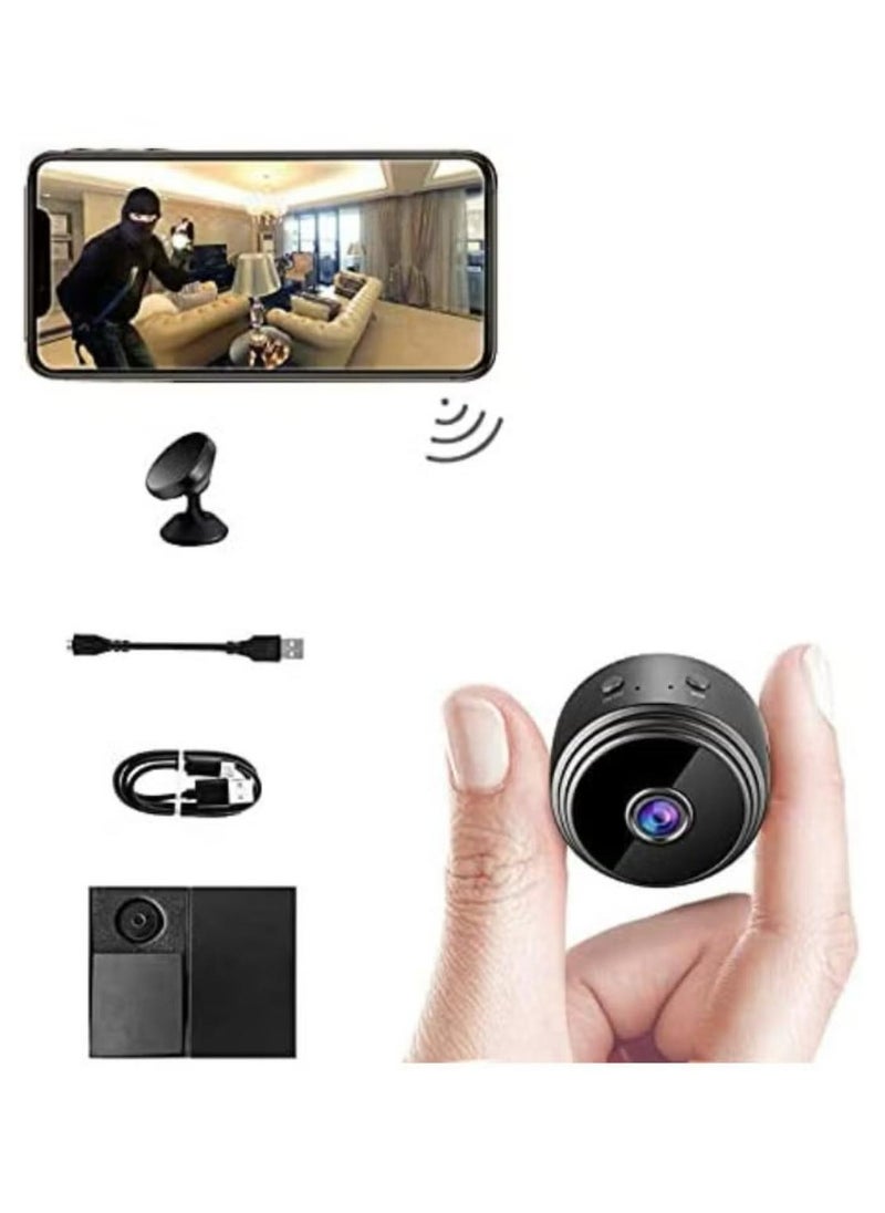 4 PACKS of cameras WiFi Mini Magnetic A9 Wireless full HD 1080P Small Portable Round Camera, Indoor Security Camera , Motion Detection, Instant Notifications Night Vision Camera