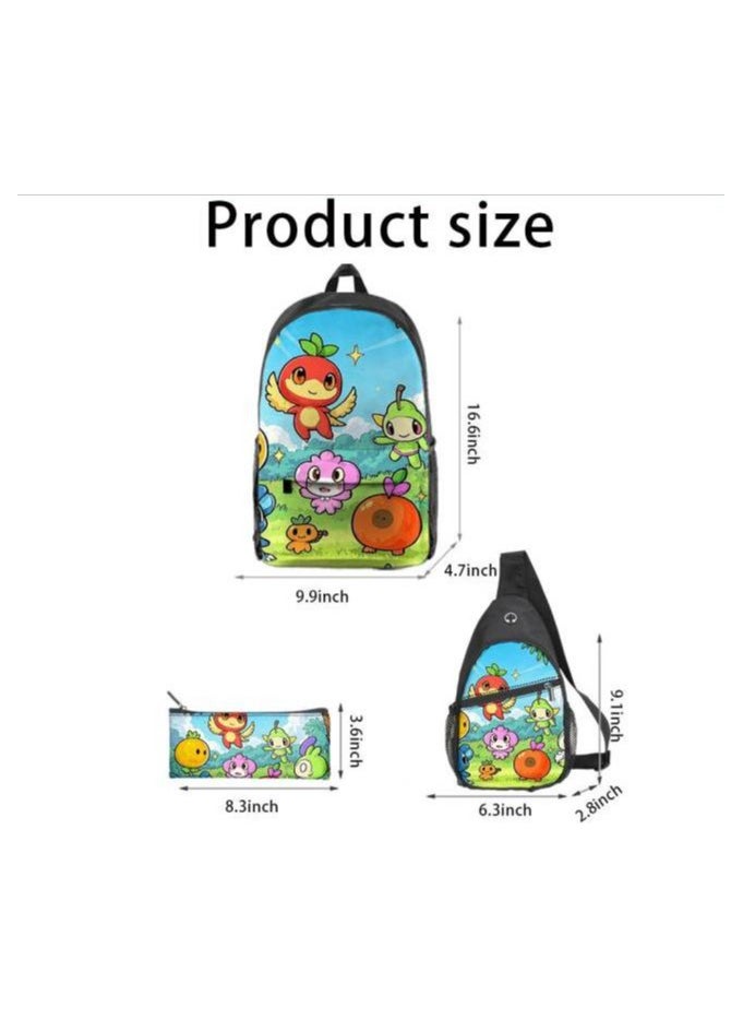 Universal cartoon new three-piece schoolbag - 1151