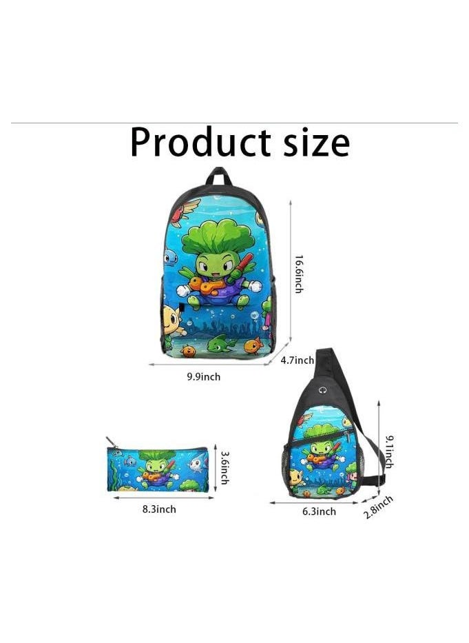 Universal cartoon new three-piece schoolbag - 695