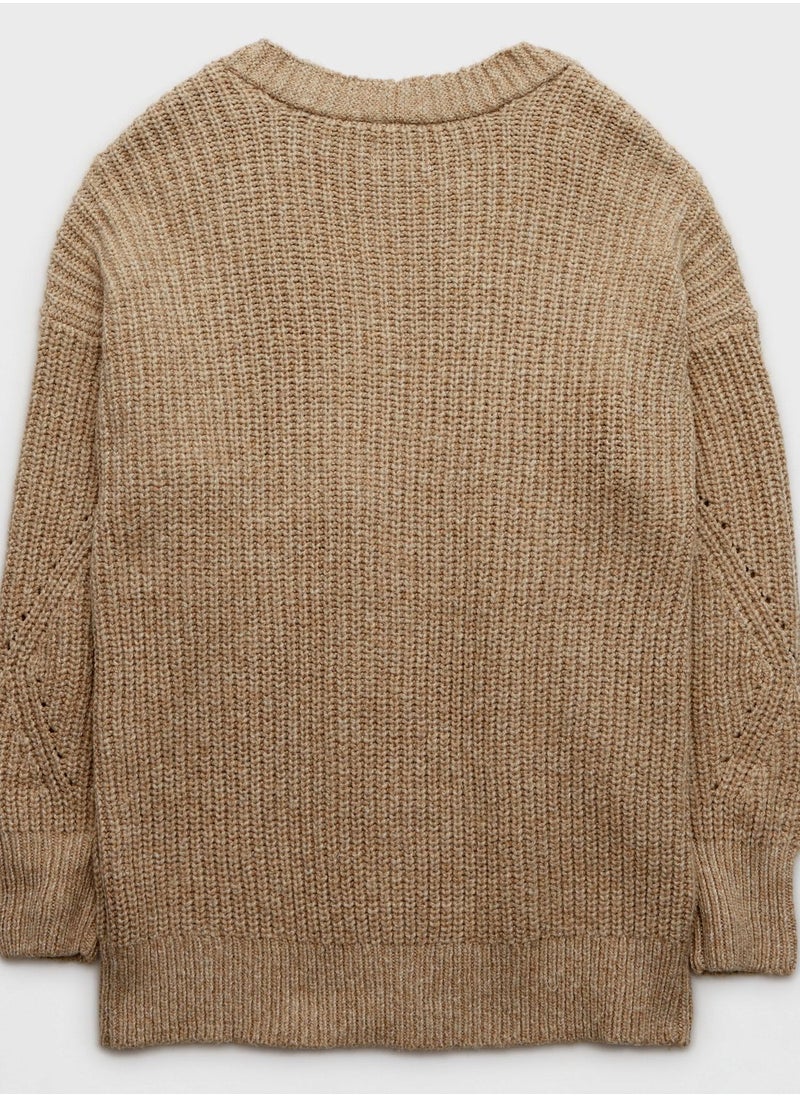 Ribbed Oversized Cardigan