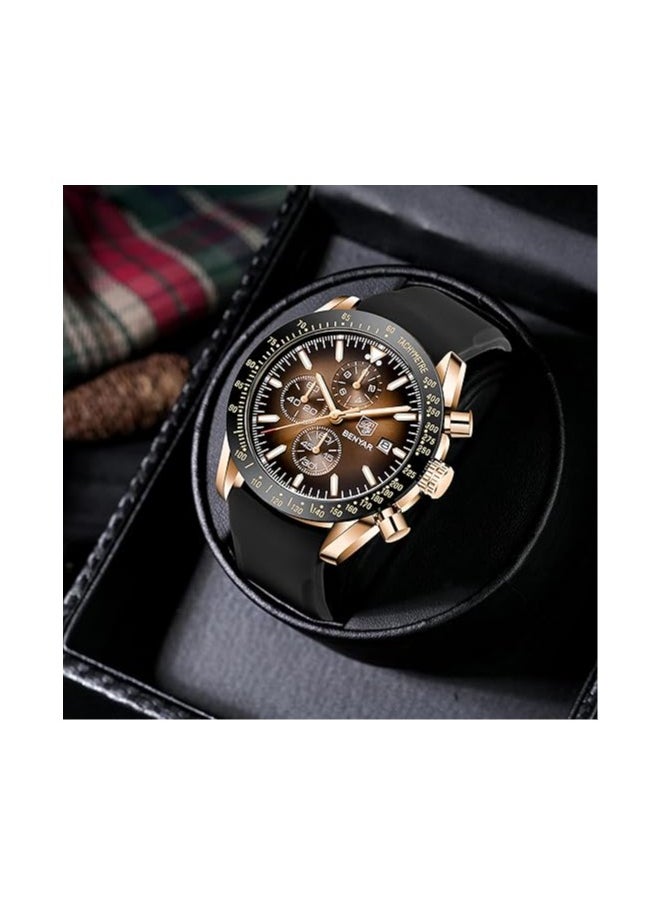 Watches for Men Watch Quartz Luxury Chronograph Water Resistant Watch 5140 220mm