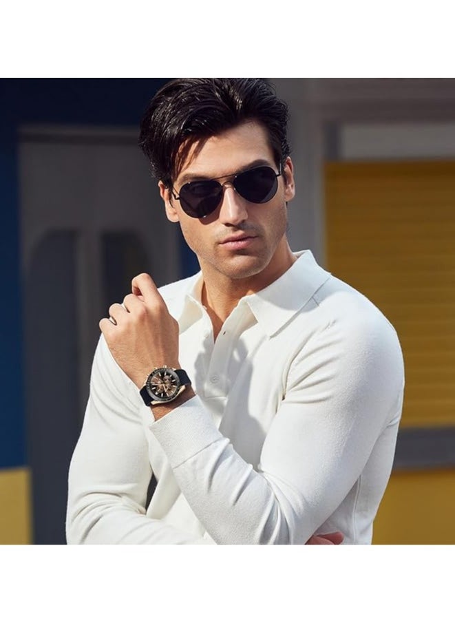 Watches for Men Watch Quartz Luxury Chronograph Water Resistant Watch 5140 220mm