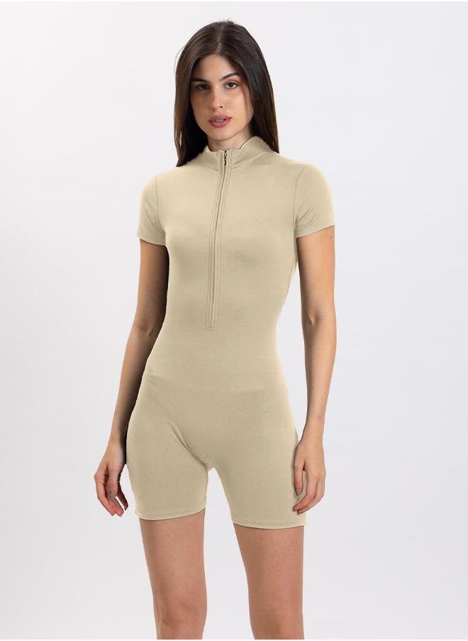 SOFT SHORT JUMPSUIT