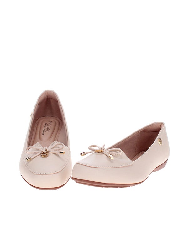 Modare Ladies Low Heel Shoes Cream | Made In Brazil