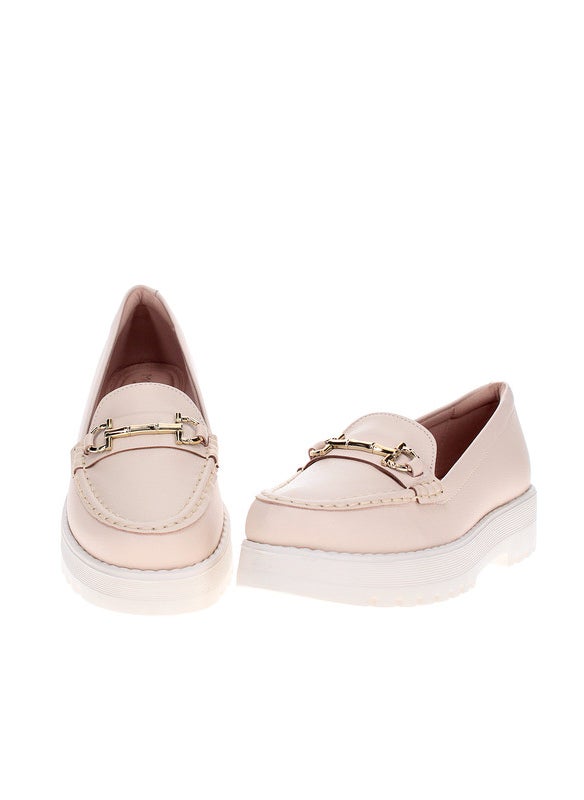 Modare Ladies Closed/Flat Shoes Beige | Made In Brazil