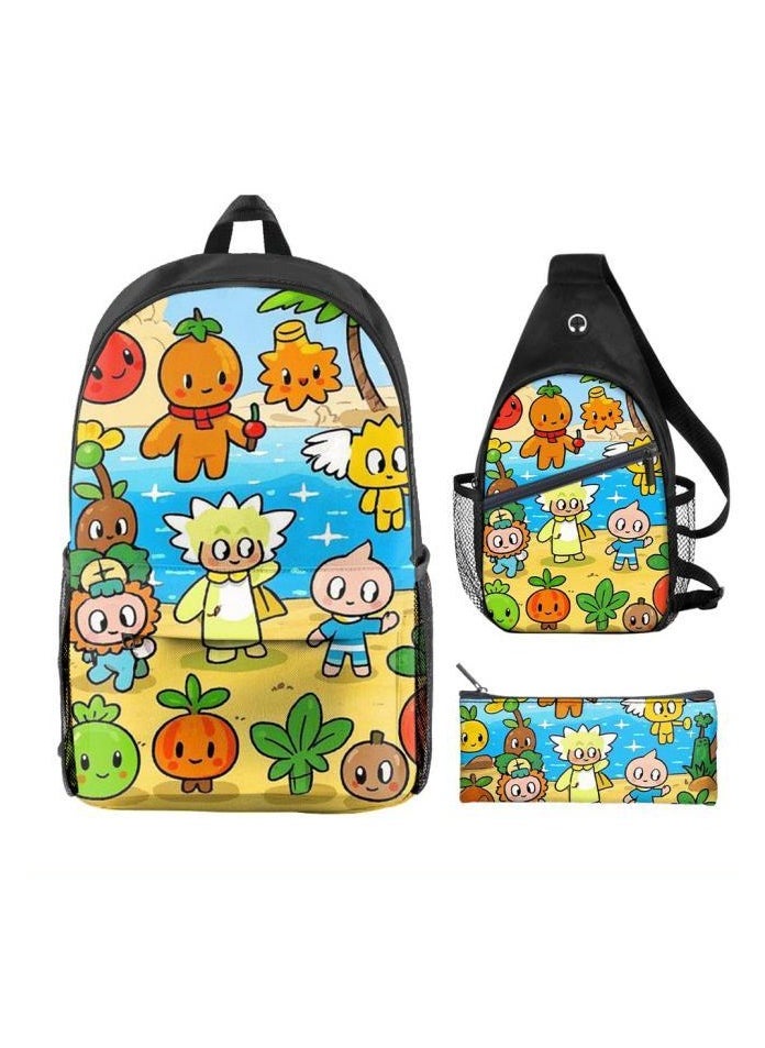 Universal cartoon new three-piece schoolbag - 622