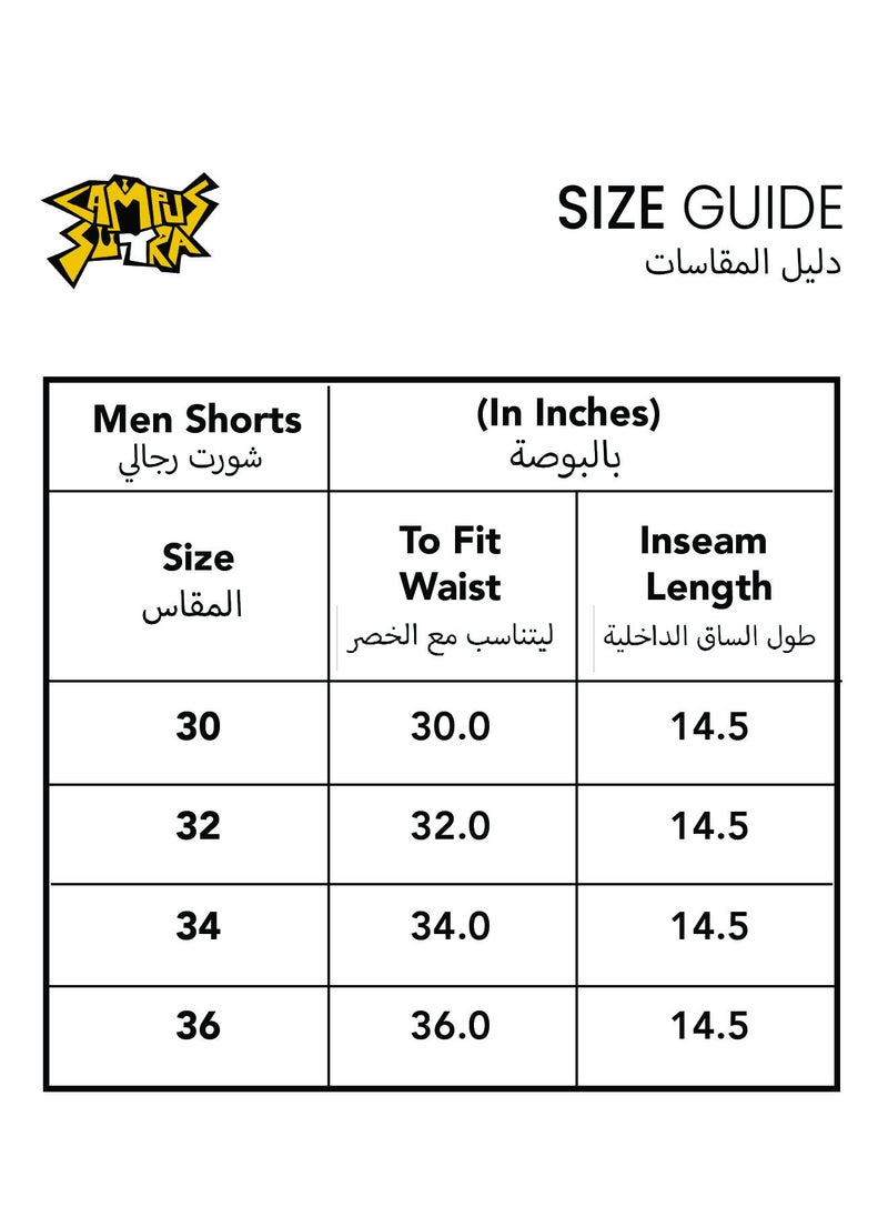 Men's Chalk White Tailored Poly-Linen Shorts