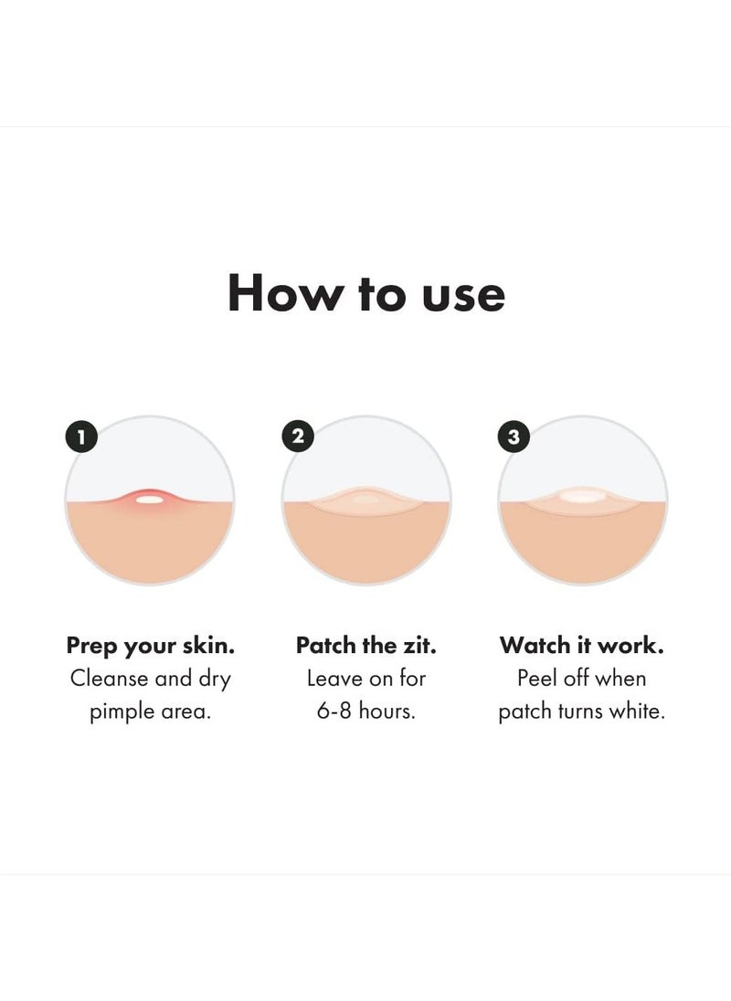 Invisible Hydrocolloid Acne Pimple Patch Ultra Thin Spot Treatment (39 count) for Face and Day, Vegan, Cruelty-Free