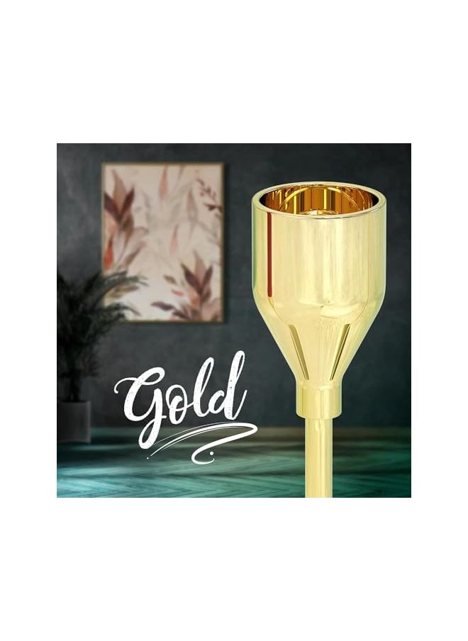 Elegant Gold Taper Candle Holders Set - Ideal for Home Décor, Weddings, Birthdays, Date Nights, and Special Occasions - Stylish Candlestick Holders for Taper Candles