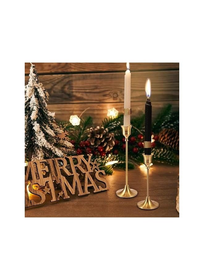 Candlestick Holders, 3 Pcs Decorative Gold Candlestick Holder for Easy Installation, Gold Candle Holders, Candle Holder for Home Decor, Wedding, Dinning, Party, Anniversary