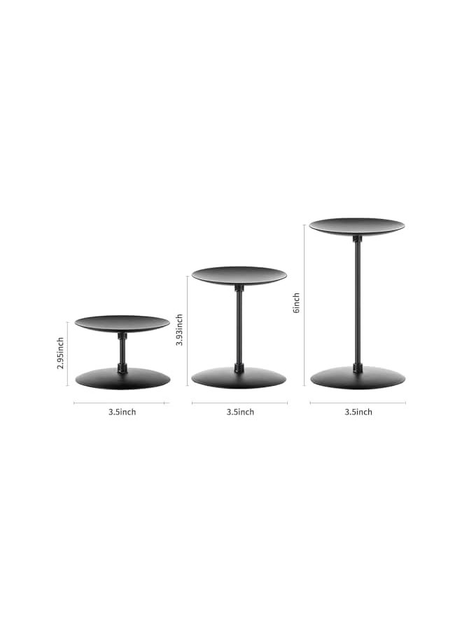 6 PCS Black Candle Holders,Minimalism Modern Iron Candle Sticks Holder Decor,Candle Stand for Wedding,Dinning,Party,Home Decorating,Anniversary