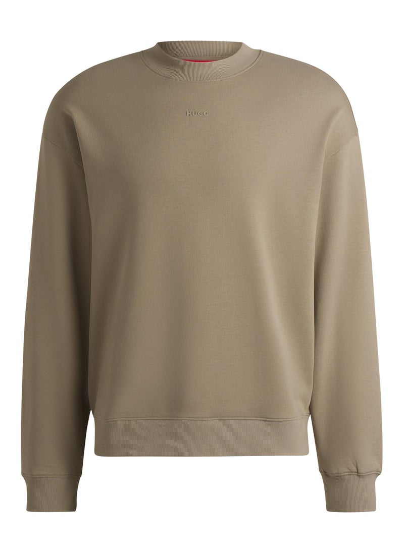 Relaxed-fit sweatshirt in cotton terry with logo print
