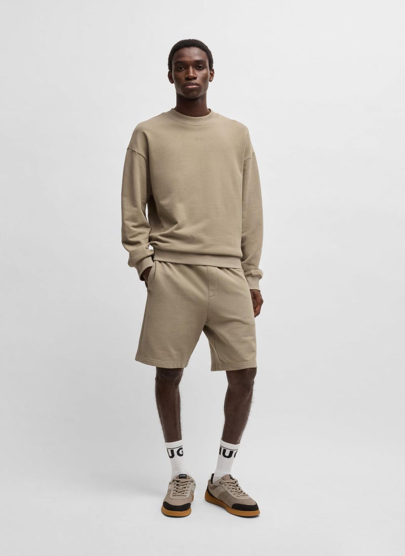Relaxed-fit sweatshirt in cotton terry with logo print