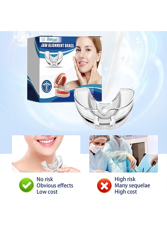 Jaw Adjustment Bracket - Teeth Aligners for Straightening Teeth - Correcting Chin Retraction - Crooked Teeth - Malformed Buck Teeth - Oral Care Brace - Bruxism Night Guard