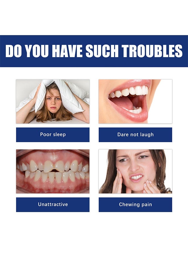 Jaw Adjustment Bracket - Teeth Aligners for Straightening Teeth - Correcting Chin Retraction - Crooked Teeth - Malformed Buck Teeth - Oral Care Brace - Bruxism Night Guard