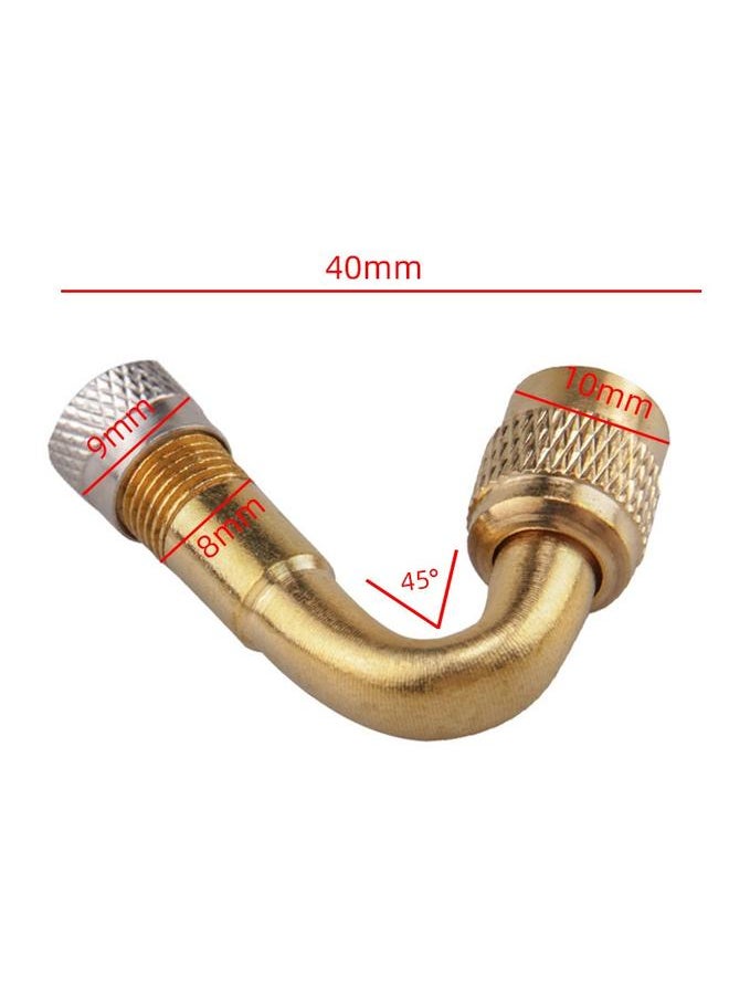 2pcs 45 Multifunction Elbow Suite Valve Inflatable Rod Copper car Accessories for car Extender Valve Adapter Extend
