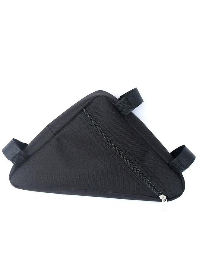 Bike Frame Storage Bag, Water Resistant Bicycle Triangle Bag with Two Side Pockets, Strap-On Under Seat Tool Accessories Pouch