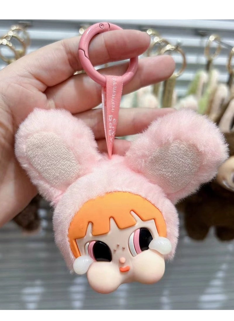 POP MART CRY BABY X Powerpuff Girl Series - Vinyl Face Plush HuaHua bunny blossom
