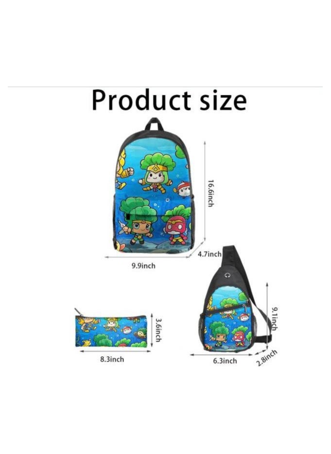 Universal cartoon new three-piece schoolbag - 507