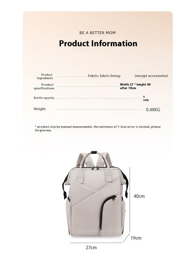 Multi-Function Diaper Backpack，Diaper Bag Tote, Nappy Backpack with Stroller Buckle