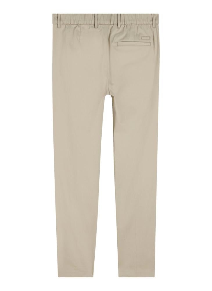 Sateen Stretch Tapered Pleat