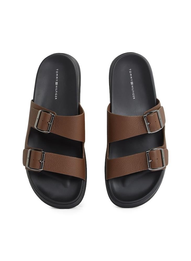 Logo Duble Strap Sandals